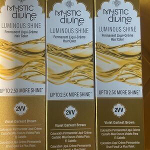 Mystic Divine Hair Color 2VV Violet Darkest Brown Luminous Shine